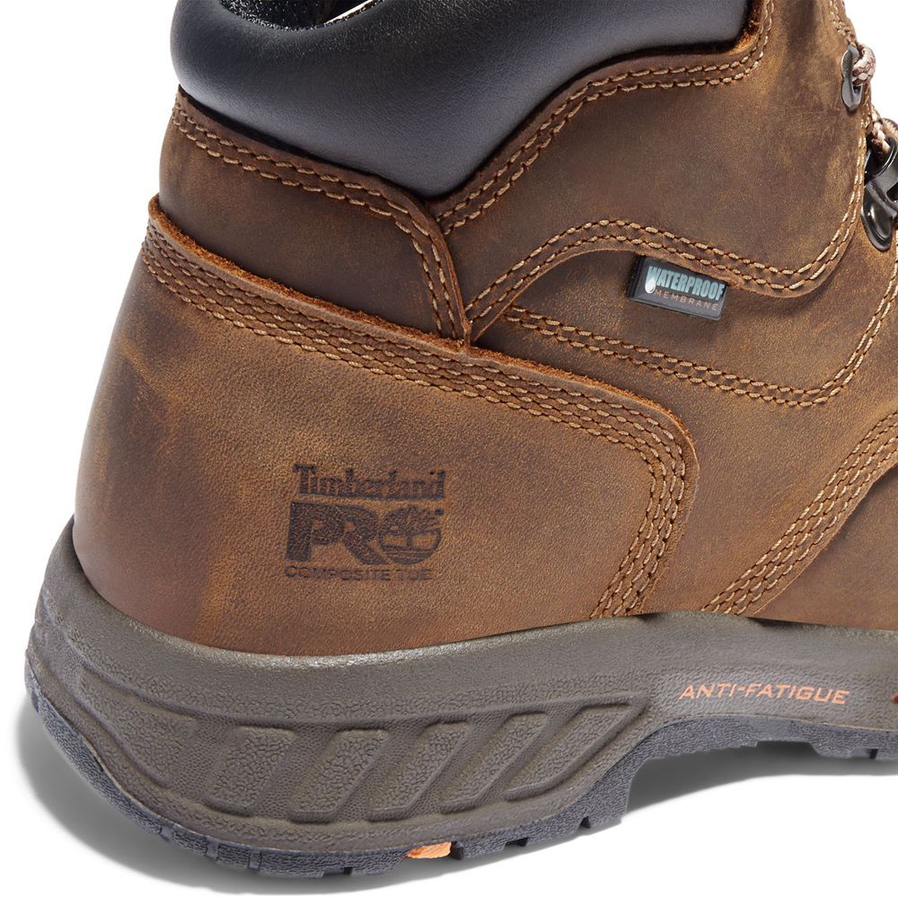 Timberland Mens Work Boots PRO® Helix HD 6\" Comp Toe - Brown/Black - India OZ2836047